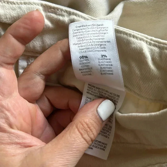 Mother The Looker Ankle Fray Gettin In Ivory Sz 24 - Picture 8 of 12